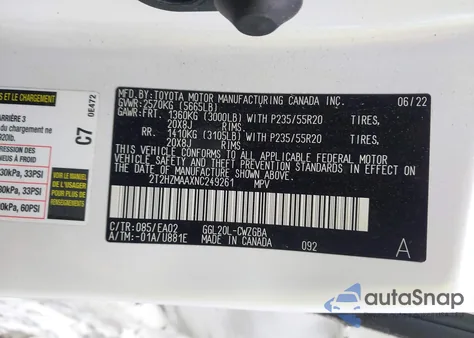 2022 Lexus Rx 350 from USA, damaged, VIN 2T2HZMAAXNC249261